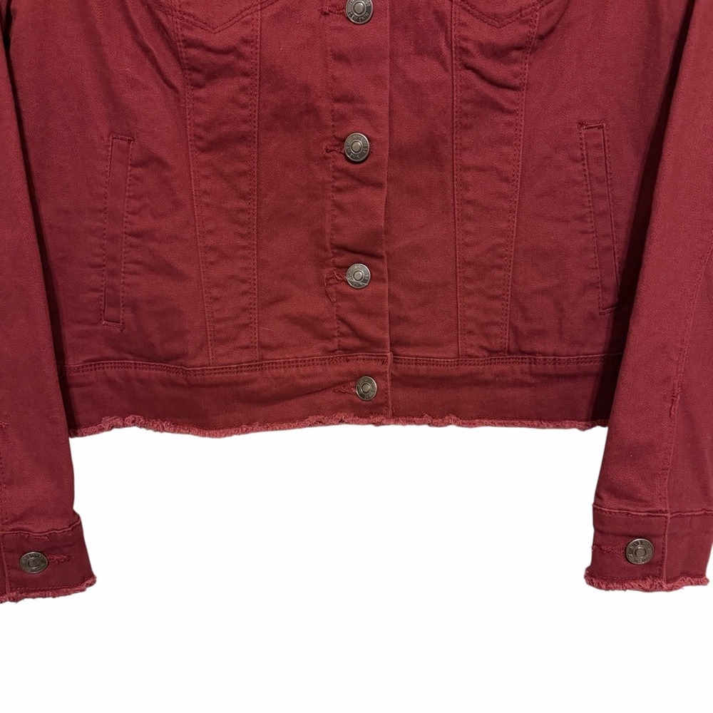Nine West Sarah Cabernet Denim Jacket - Size Large - Picture 4 of 7